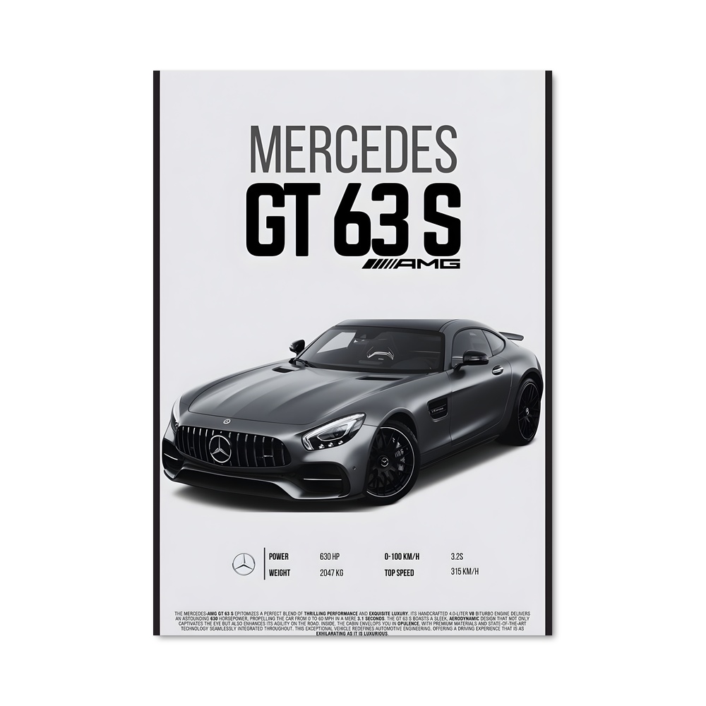 Poster Mercedes GT350 Rêve Éthéré